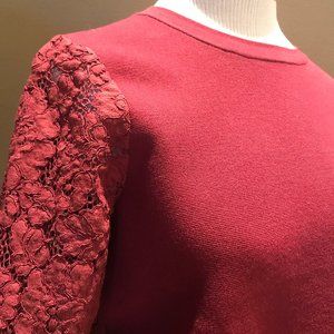 Ann Taylor Lace-Back Sweater Top